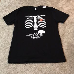 NWT Bella Canvas Halloween Skeleton “Baby on Board” t shirt - unisex - Large